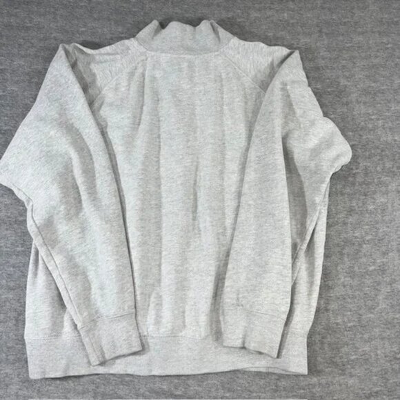 Bay Lake MN 1/4 Zip 2XL Mens Sweatshirt Grey Pullover Oar Canoe Minnesota Cotton - Picture 5 of 5